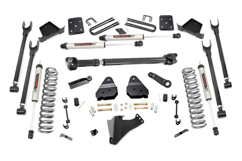 Rough Country 6 in. Lift Kit, 4-Link, OVLD, D/S for Ford F-250/350 Super Duty 14-18 - 56071