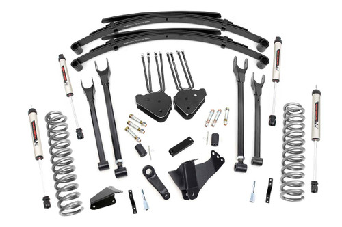 Rough Country 8 in. Lift Kit, 4 Link, Springs, V2, Rear for Ford F-250/350 Super Duty 14-18 - 59070