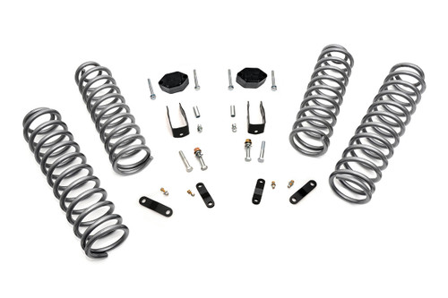 Rough Country 2.5 in. Lift Kit, Coils, No Shocks for Jeep Wrangler JK 4WD 07-18 - 624