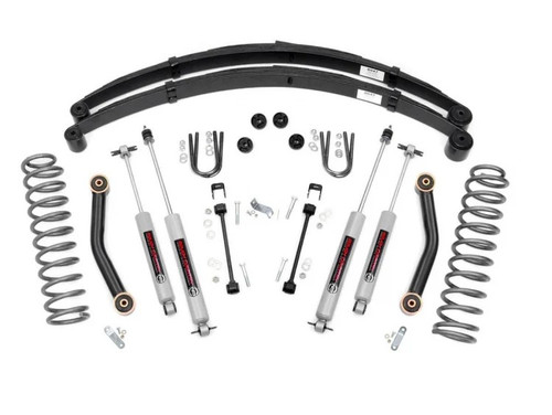 Rough Country 4.5 Inch Jeep Suspension Lift System 84-01 Cherokee XJ - 633N2