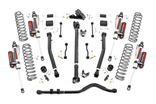 Rough Country 3.5 in. Lift Kit, Adj Lower, D/S, Vertex, Front for Jeep Wrangler JL Unlimited 14-18 - 65550