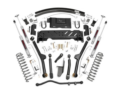 Rough Country 4.5 Inch Jeep Long Arm Suspension Lift Kit 84-01 XJ Cherokee-2.5L/4.0L/NP231 - 68922