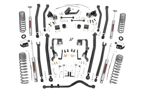 Rough Country 4 in. Lift Kit, Long Arm, 2 Door for Jeep Wrangler JK 4WD 07-11 - 79030A