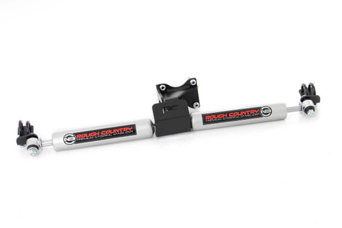 Rough Country N3 Steering Stabilizer, 2-8 in. Lift, Dual for Jeep Wrangler JK 07-18 - 8734930