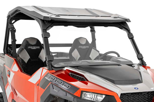 Rough Country Full Windshield, Scratch Resistant for Polaris General 16-22/General 4 17-22 - 98162010