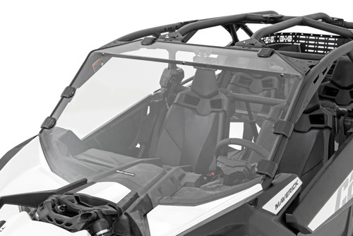 Rough Country Full Windshield, Scratch Resistant for Can-Am Maverick X3 4WD 17-22 - 98172030