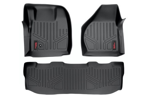 Rough Country Floor Mats, Front/Rear for Ford Super Duty 2WD/4WD 08-10, Crew Cab - M-52102