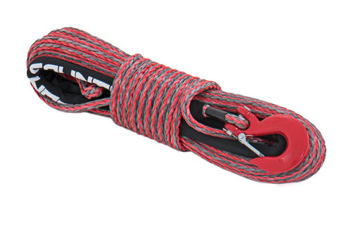 Rough Country Synthetic Rope, 3/8 in., 85 Ft, Red/Gray - RS116