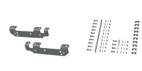 B & W Hitches Custom Installation Brackets For Universal Mounting Rails For Some Ford Trucks - RVR2401