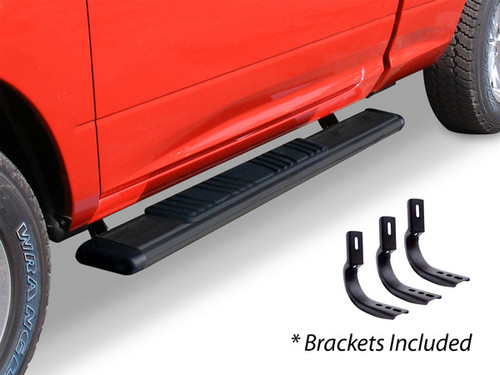 GoRhino 5 OE Xtreme Low Profile SideSteps Kit - Black Powder Coat & Brackets (Gas Only) - 685404552B