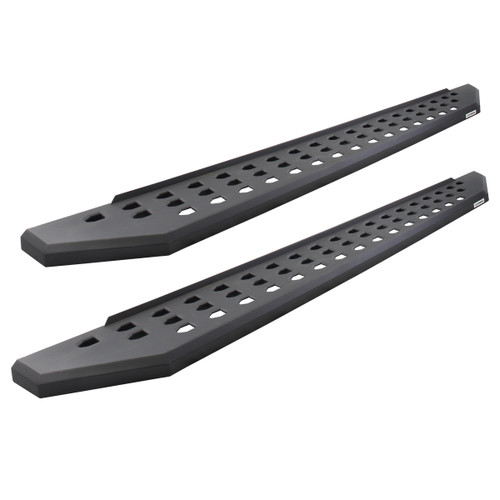 Go Rhino - RB20 Running Boards w/Mounts & 2 Pairs of Drop Steps Kit - Text. Black - F-150/Super Duty Ext. Cab - 6941778020PC