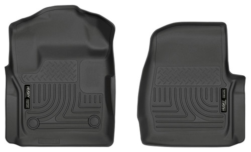 Husky Liners Ford F-250/F-350 Super Duty Front Floor Liners Black Weatherbeater - 13311