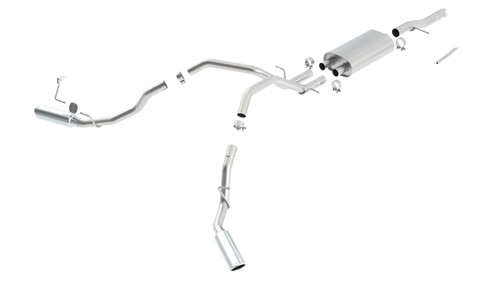 Borla 09-13 Chevrolet Silverado 1500/ GMC Sierra 1500 Cat-Back Exhaust System Touring Side - 140342