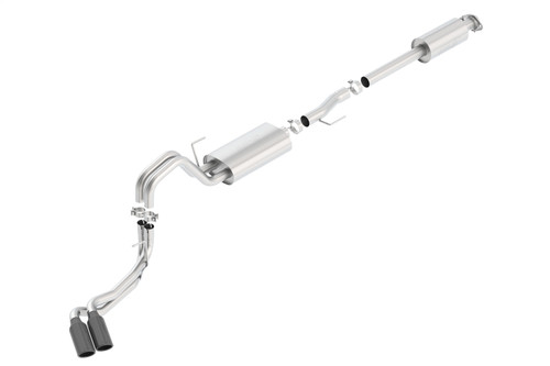 Borla 15-20 Ford F-150 2.7L/ 3.5L EcoBoost/ 5.0L V8/ 18-20 3.3L V6 Cat-Back Exhaust System Touring Rear - 140617BC