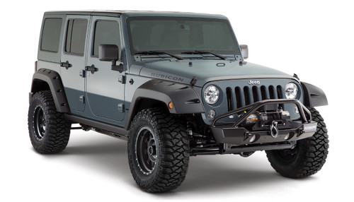 Bushwacker Rear Jeep Wrangler Pocket Fender Flares, Black - 10080-02