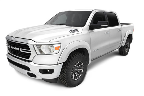 Bushwacker Front and Rear Ram 1500 Pocket Painted Fender Flares, Bright White - 50915-15