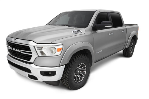 Bushwacker Front and Rear Ram 1500 Pocket Painted Fender Flares, Granite Crystal Metallic - 50915-65