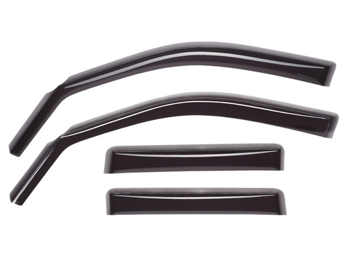 Weathertech Side Window Deflector, 16-22 TITAN/XD Crew Cab, Dark Smoke 16-22 TITAN/XD Crew Cab - 86342