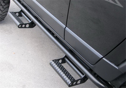 N-Fab RKR Step Sys-Cab Length Ram 1500/2500/3500/4500/5500 Crew Cab- Textured Black - D094RKRCCS4