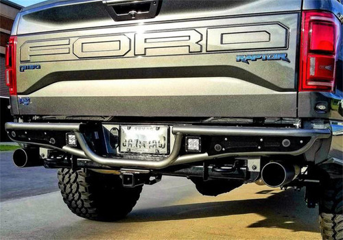 N-Fab RB Rear Bumper F150 Raptor- Gloss Black - F18RB-H