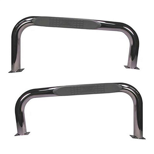 Rugged Ridge Jeep TJ Side Tube Step - 11593.04; Silver