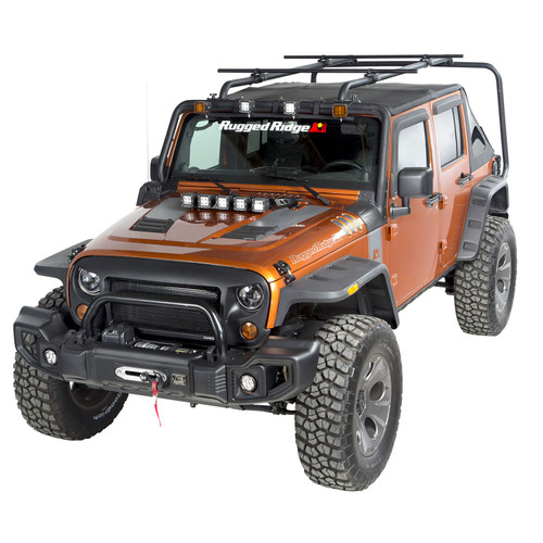 Rugged Ridge Jeep Wrangler JK Sherpa Roof Rack Kit - 11703.22