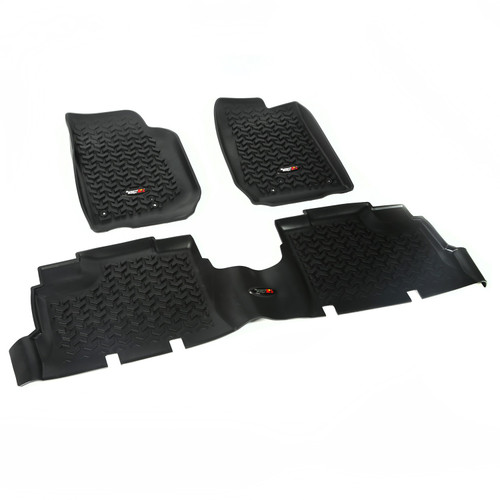 Rugged Ridge Jeep Wrangler All Terrain Floor Liner - 12987.04; Black