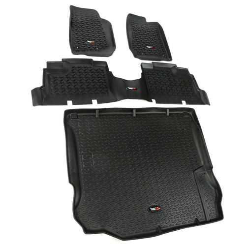 Rugged Ridge Jeep Wrangler All Terrain Floor Liner - 12988.04; Black