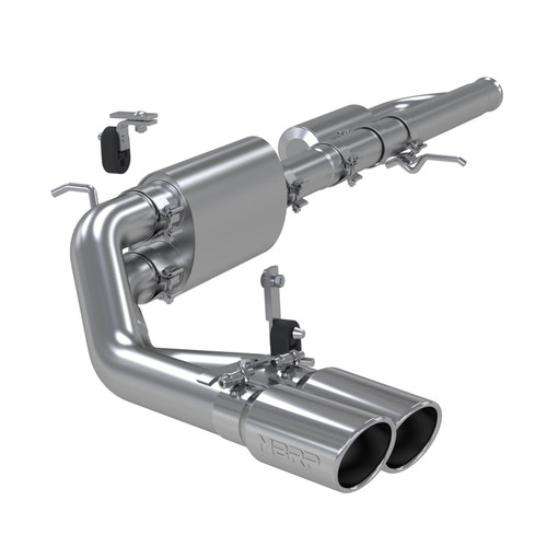 MBRP 3 Inch Cat Back Exhaust System Pre-Axle Dual Outlet Aluminized Steel For 09-18 Silverado/Sierra 1500 - S5081AL