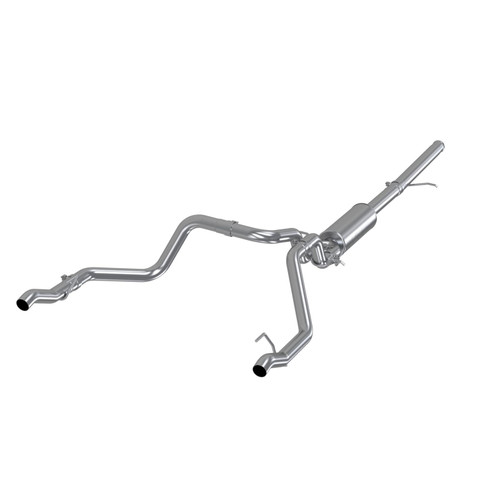 MBRP 2.5 Inch Cat Back Exhaust System For 19-23 Silverado/Sierra 1500 5.3L and 22 Silverado LTD/ Sierra Limited 5.3L Dual Rear 304 Stainless Steel - S5085304