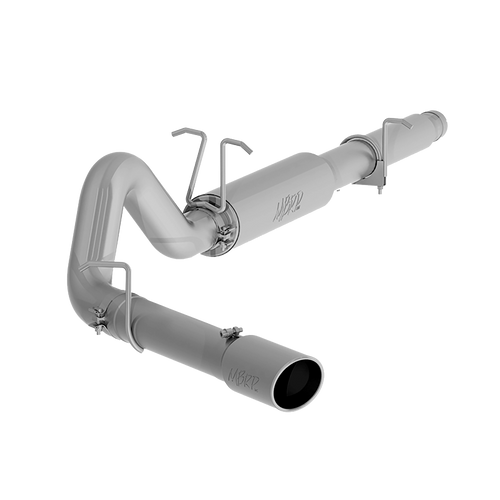 MBRP Cat Back Exhaust System 4 Inch Single Side Exit 5 Inch OD Tip Included Aluminized Steel For 99-04 Ford F-250/350 V-10 - S5206AL