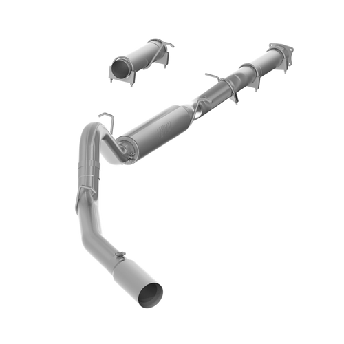 MBRP 4 Inch Cat Back Exhaust System For 01-05 Silverado/Sierra 2500/3500 Duramax Ext/Crew Cab Single Side Aluminized Steel - S6000AL