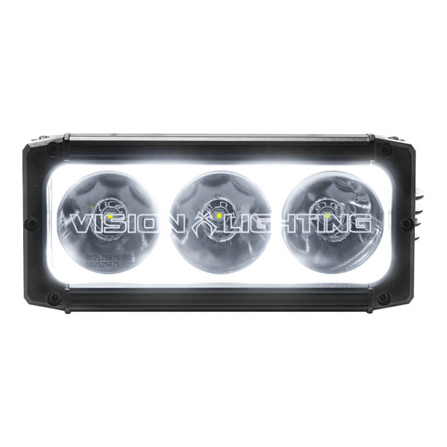 Vision X Lighting 6" Xpr-S Halo 10W Light Bar 3 Led Spot Optics For Xtreme Distance - 9898544