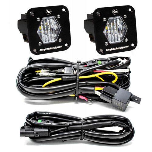 Baja Designs S1 Wide Cornering Flush Mount LED Light Pods Reverse Kit - 387808