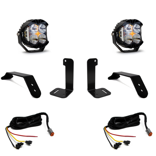 Baja Designs Jeep JL/JT Dual LP4 Auxiliary Light Kit w/ Upfitter - 447658up