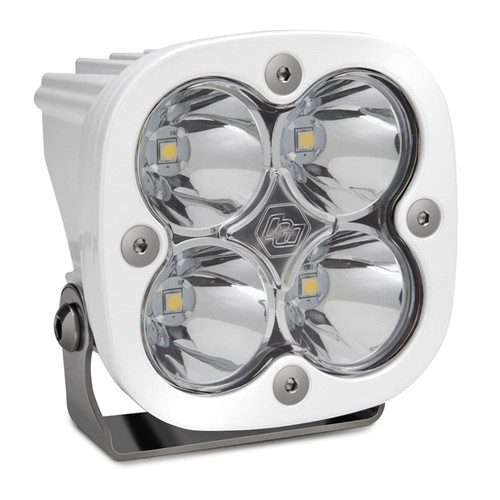 Baja Designs Squadron Pro LED Light Pod w/ White Housing, Spot Pattern, Clear Lens - 490001WT