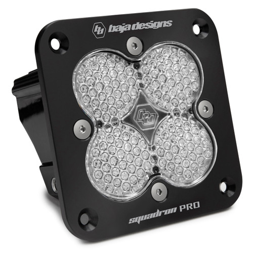 Baja Designs Squadron Pro Flush Mount LED Light Pod, Work/Scene Pattern, Clear Lens - 491006