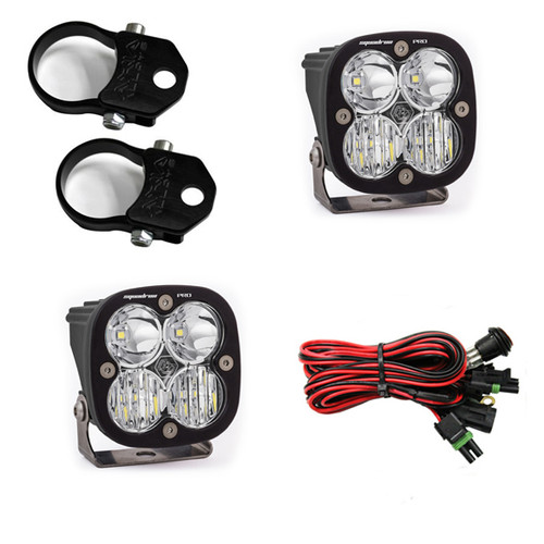 Baja Designs Squadron Pro LED Light Pod Kit w/ A-Pillar Mounts 1.75 in. Harness - 497101