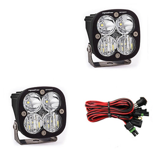 Baja Designs Squadron Sport LED Light Pods, Driving/Combo Pattern, Clear Lens (Pair) - 557803