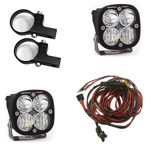 Baja Designs Polaris LED Light Pods 2 in. Harness Horizontal Mounts Kit Squadron Sport - 557105