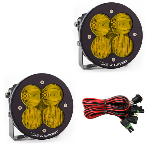 Baja Designs XL-R Sport LED Light Pods, Driving/Combo Pattern, Amber Lens (Pair) - 577813