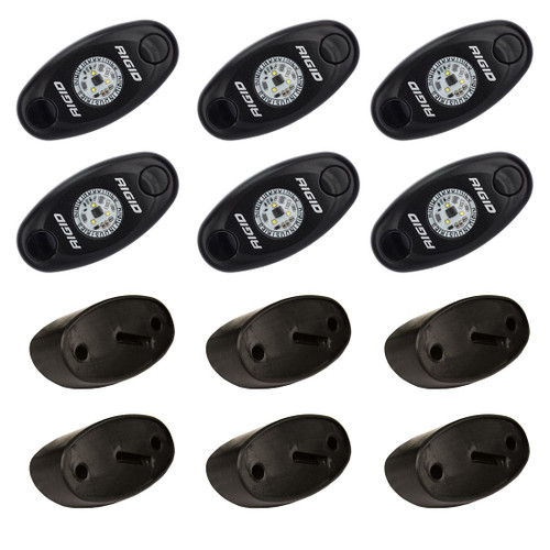 Rigid Rock Light Kit Blue Set of 6 Lights A-Series - 400283