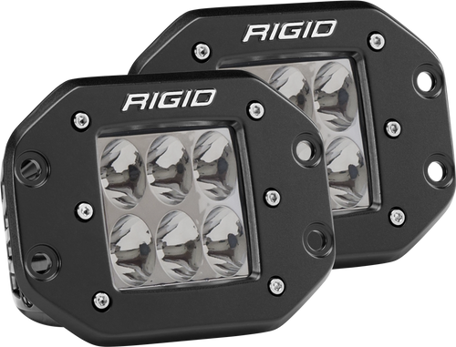 RIGID D-Series Pro Driving Flush Mount (Pair) - 512313