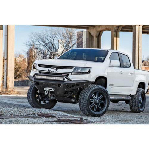 Addictive Desert Designs Chevy Colorado HoneyBadger Front Bumper w/Winch Mount - F357382720103