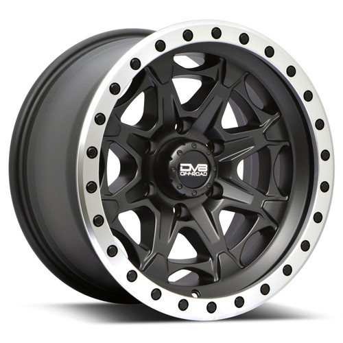 DV8 Offroad 886 Simulated Beadlock | 17x9 | 5x127 | -12mm | Matte Black - 886B-7907312