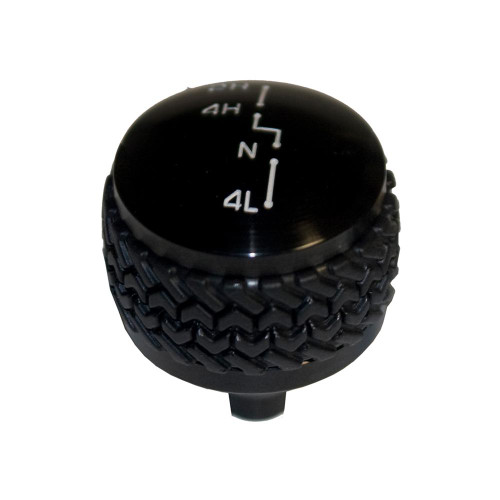 DV8 Offroad 4WD Transfer Case Knob, Black: 87-95 Jeep YJ - D-JP-180031-BK