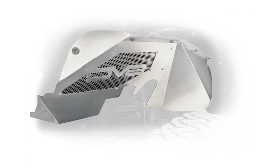 DV8 Offroad Inner Fender, Front, Aluminum, Raw: 07-18 Jeep JK - INFEND-01FR