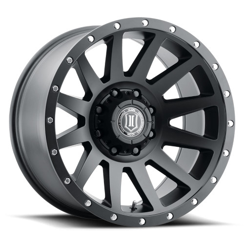 ICON Alloys Compression Black - 20x10 | 8x170 | -19 ET | 4.75" BS - 2020108147SB