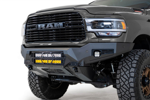 Addictive Desert Designs RAM 2500/3500 Bomber Front Bumper w/Sensors 20in Light Bar - F560012140103