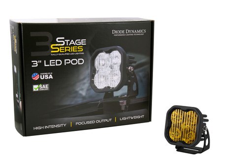 Diode Dynamics SS3 Max Amber Backlight Yellow Combo Standard